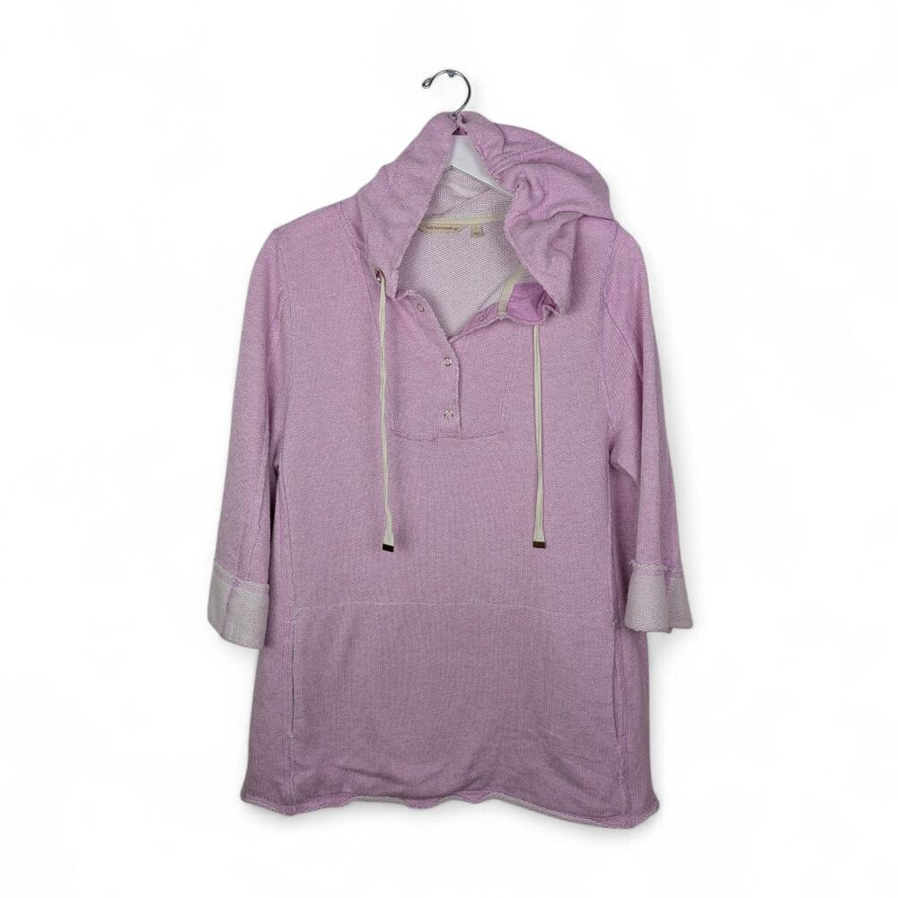 SOFT SURROUNDINGS French Terry "Just Beach" Pullover Tunic #2EJ93 Lilac - Large